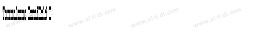 Tannakone SemiBold C字体转换